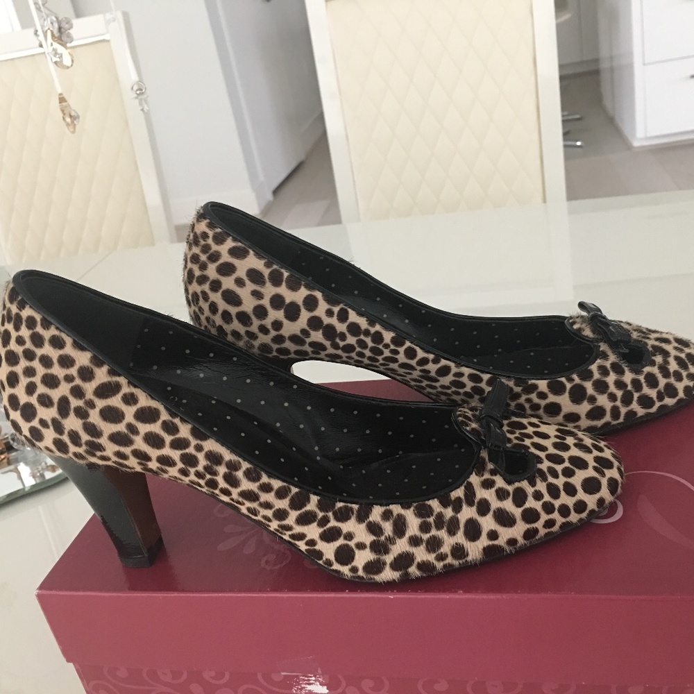 MOSCHINO HEELS LEATHER SHOES 7,5